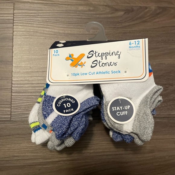 Stepping stones 10 low cut athletic socks size 6-12 months - Picture 3 of 4